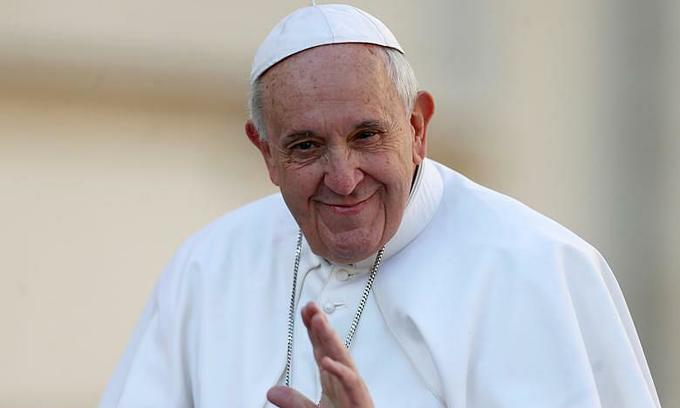 Папа Франциск замечен во время еженедельной аудиенции на площади Святого Петра, в Ватикане, 27 февраля 2019 года. Фото Reuters/Яра Нарди